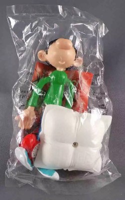 Gaston Lagaffe - Quick Flexible Figure - Gaston 12cm with Alarm Clock & Pillow Ne
