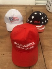 Make America Great Again! MAGA Hat Red CF Cali-Fame Headwear Made in USA LOT B2