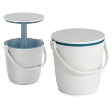 Keter Go Bar 2in1 Portable Drink Cooler & Table 16L with Handle Mini Bar White 