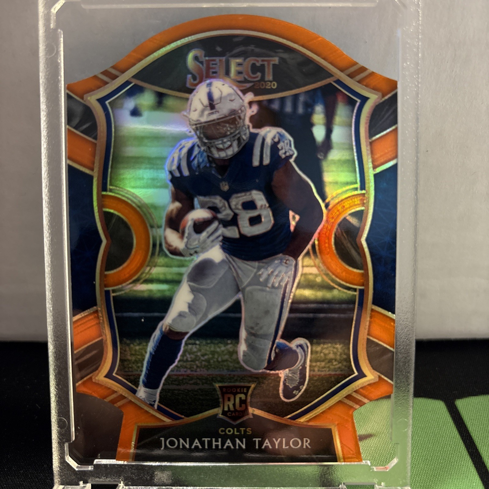 2020 Select Jonathan Taylor Rookie Concourse Die-cut Orange Prizm No.53 Colts