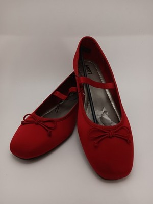 Mixit Suncrest Ruby Deep Red Ballet Ballerina Flats 9.5 M