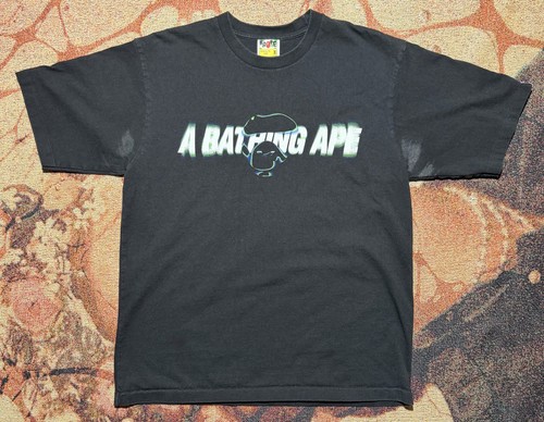 Bape A Bathing Ape Graphic Tee Black Medium - 第 1/9 張圖片