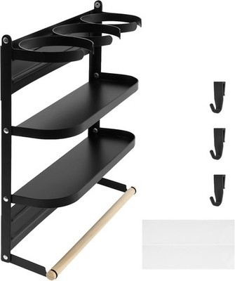 Magnetisches Trinkflaschen-Aufbewahrungsregal, magnetischer Becherhalter, Kohlenstoffstahl Wasser