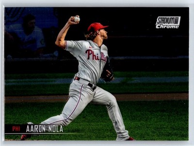 2021 Topps Stadium Club Chrome Aaron Nola Philadelphia Phillies #108