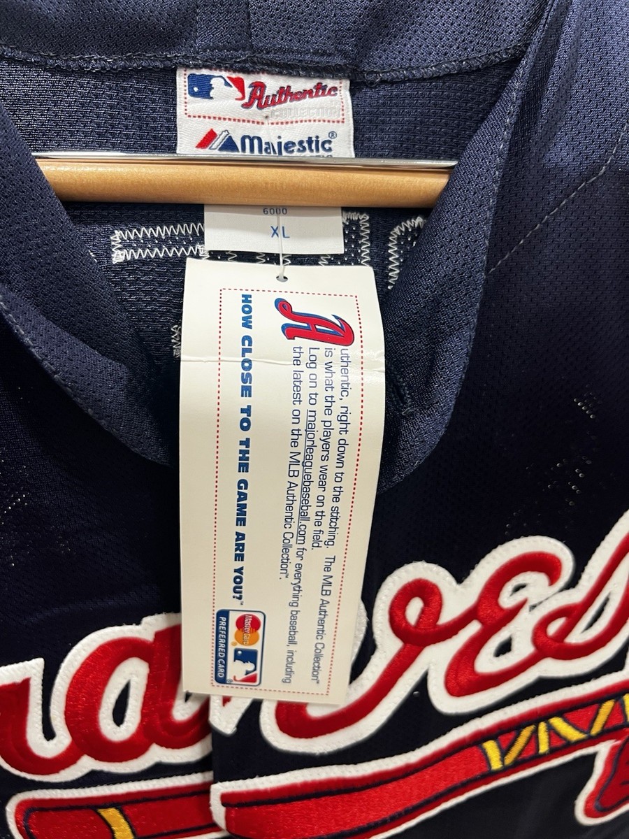 Atlanta Braves Chipper Jones Majestic BP Jersey XL number 10 new