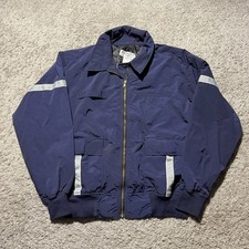 Vintage UNITOG United Express Airlines Jacket Large Full Zip Bomber 90s Reflect