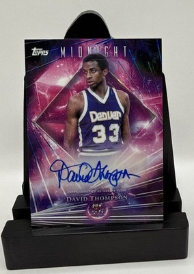 2025 Topps Midnight David Thompson Dark Matter Auto Denver Nuggets