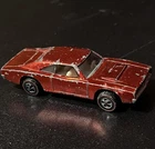 HOTWHEELS REDLINE - Red 1969 Custom Dodge Charger - Rare, Good Hood!