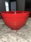 Fiesta Scarlet Red Large Mixing Nesting 9-3/4” x 6” Never Used Excellent Cond.