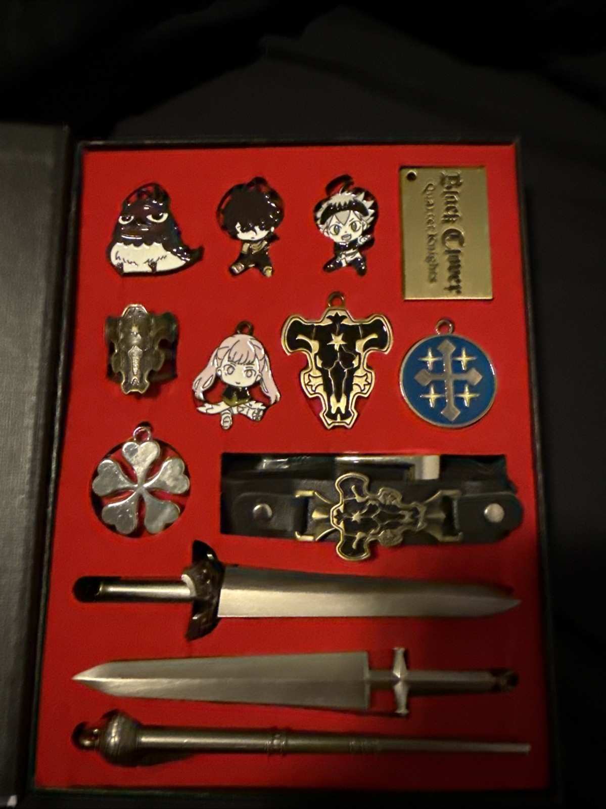 black clover anime charm set- anime memorabilia