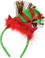 Elf Hat Headband Christmas Holiday Fancy Dress Halloween Adult Costume Accessory