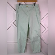 Talbots Mint Green Relaxed Chino Pants Size 6
