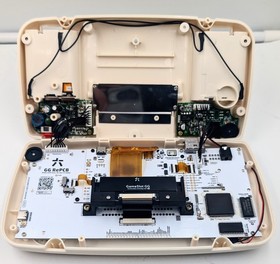 Sega Game Gear Console New Motherboard CleanScreen V4 LCD Screen 