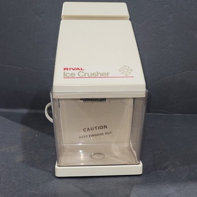 Rival Electric Ice Crusher Vintage Model 840 / 3 Removable Cup Tested, Clean