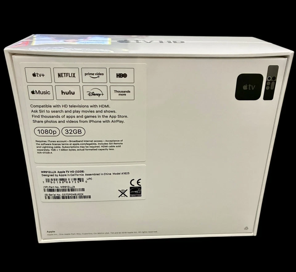 Apple TV HD 1080p 32GB Model A1625 New Factory Sealed - Image 4 of 4