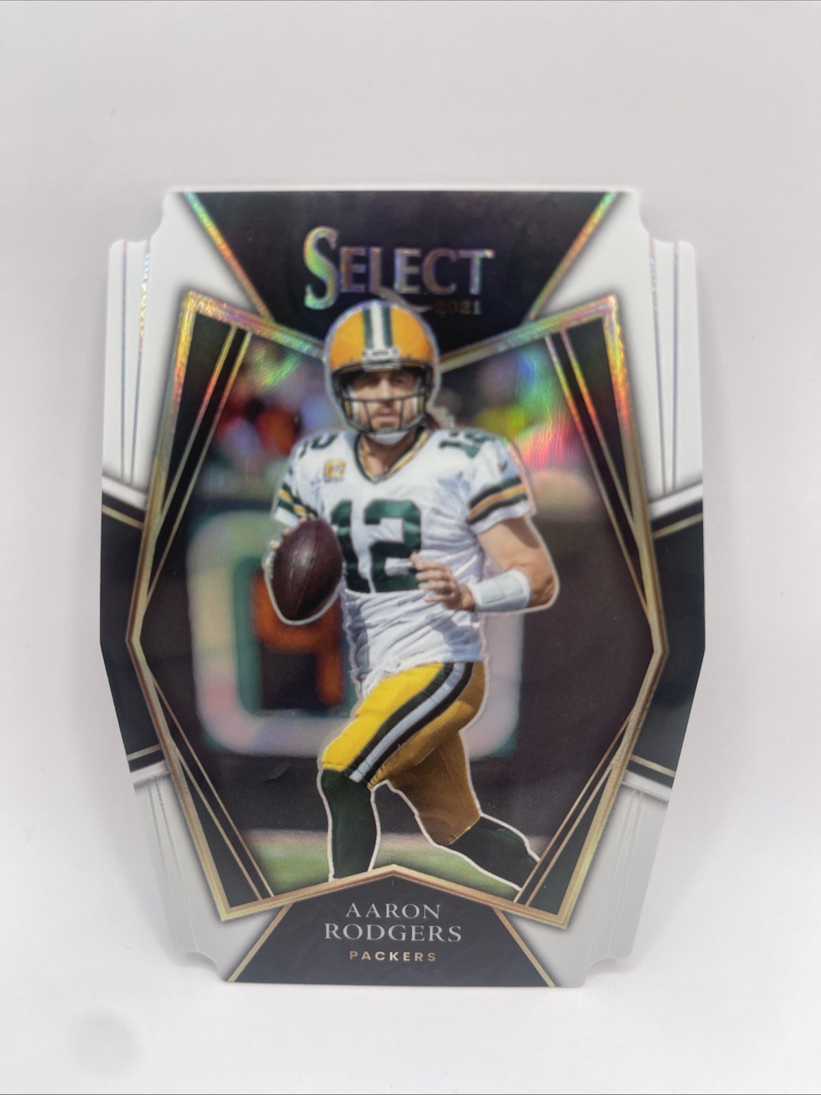 2021 Panini Select #114 Aaron Rodgers Silver Die-cut #/99 Packers