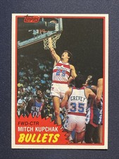 1981-82 Topps Mitch Kupchak Washington Bullets Basketball 🏀 Card #97E