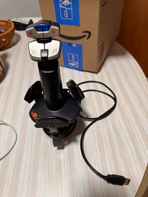 Saitek ST90 USB Wired PC Flight Joystick Controller, Black/Silver