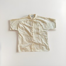 Vintage 1980s Wrangler Striped Button-Up Shirt Short Sleeve Men's S