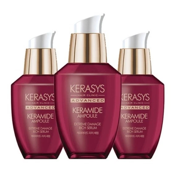 KERASYS Advanced Ceramide Rich Hair Serum 70ml x3 | Extreme Damage Repair -Korea