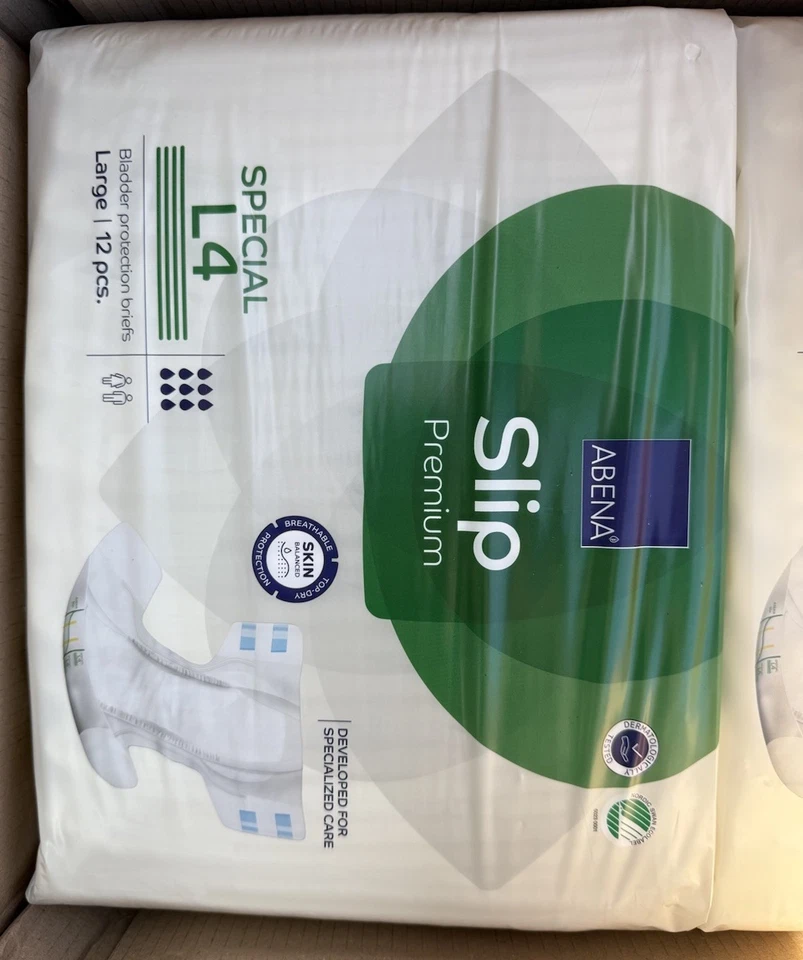 Pañales Abena de diseño clásico para adultos, calzoncillos para incontinencia premium sin cordones, 48 quilates Foto 4 de 4