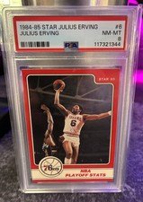 1984-85 Star Julius Erving Julius Erving #6 PSA 8 NM-MT HOF (POP 13)