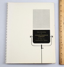 1954 NBC Radio Colgate Palmolive Advertising Nielsen Media Research Booklet