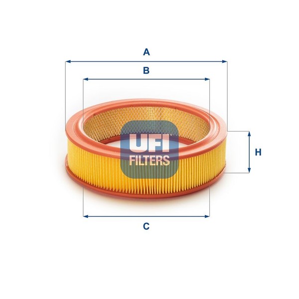 UFI Luftfilter 27.719.00 FüR Abarth Autobianchi Passend FüR Fiat FSO Lada-image