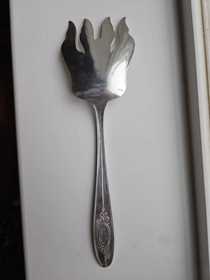 Cubiertos International Sterling, madera de cuña, tenedor para servir, 8 3/4 pulgadas Foto 4 de 4