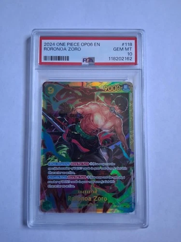 One Piece Roronoa Zoro SEC OP06-118 PSA 10