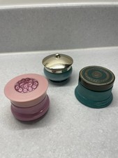 3 Vintage Avon Empty Cream Sachet Jars: Bird of Paradise, Somewhere and Elegance