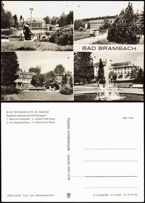 Bad Brambach Festhalle, Julius-Fucik-Haus, Joliot-Curie-Haus 1985