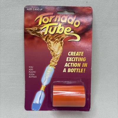 Vintage Tornado Tube Toy New Sealed NOS Science Experiment 90s Orange