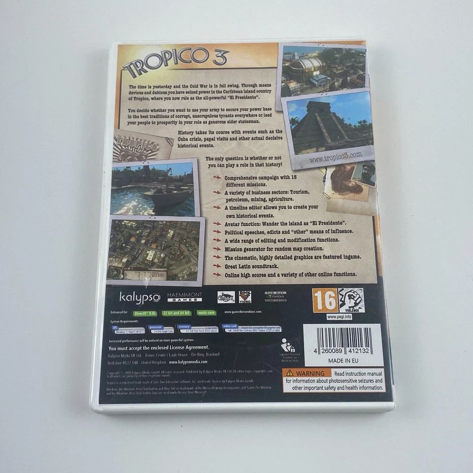 Tropico 3 (PC DVD, 2009) | Kalypso Media City Builder Strategy - Image 2 of 3