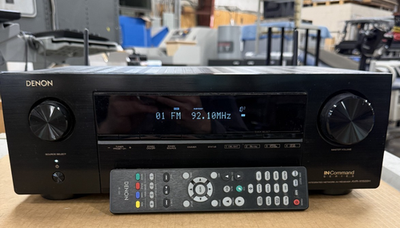 DENON AVR-X1500H HEOS対応 AVレシーバー AVR-X1500H - 7.2 Ch. 80W 4K AV Receiver with HEOS® Built-in