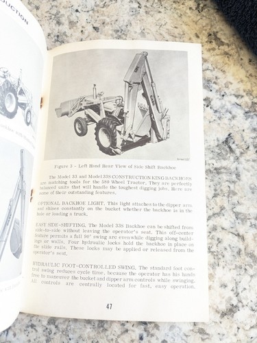 VTG Case 530 Construction King Loader & Backhoe Operators Manual - Picture 14 of 16