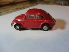 vintage fowler ho slot car red vw bug