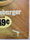 1983 McDonald's "Cheeseburger" Translite sign 21.75" X21.75 Advertising Display  — photo 8