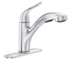 Moen 87557 Chrome Brecklyn Single-Handle Pullout Sprayer Kitchen Faucet