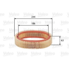 VALEO Luftfilter Filtereinsatz für Renault Super 5 1.4 Rapid Kasten Nissan