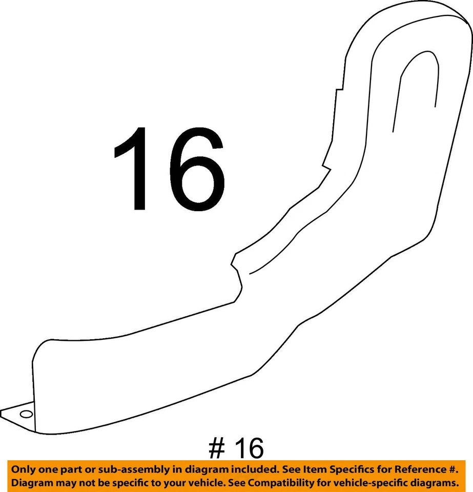 Chevrolet Captiva 2012-2015 cubierta deportiva, asiento R reclinable aleta 22791630 - nuevo OEM Foto 3 de 3