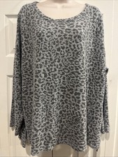 Dolce Romeo donna taglia 2X stampa ghepardo manica lunga 