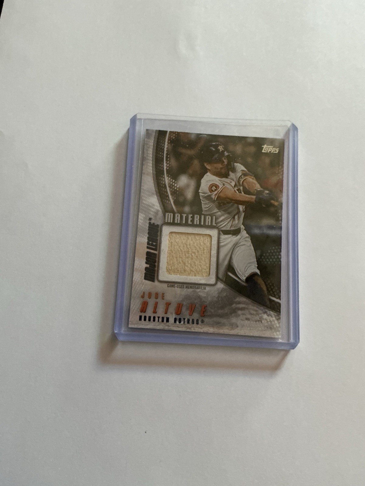 2025 Topps Series 2 Jose Altuve Game-Used Bat Relic Card #MLM2-JA Houston Astros