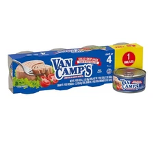 3 PK - Van Camp’s Solid Skip Jack Tuna In Vegetable Oil  4-3 oz / 12 Cans Total