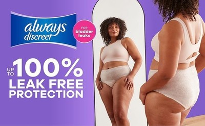Always Discreet Women s Incontinence Underwear S/M/L/XL/2XL/3XL Max Absorbency