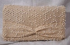 Caviar Beadett by Lumared vintage Beaded Bow Clutch/handbag