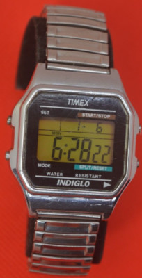 Vtg TIMEX INDIGLO 739 T J8 New battery, works great, stretch band GUARANTEED