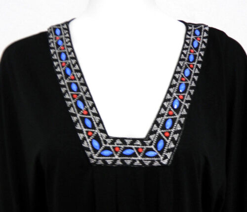 Dotti Small Solid Black Beaded Swimsuit Cover-Up $58 NWT Small - Picture 4 of 8
