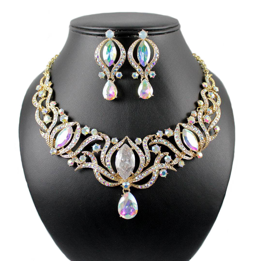 Orecchini In Cristallo Austriaco Trasparente: Goccia Singola In - Foto 6