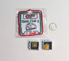 Vintage Consolidated Freightways  CF  Trucking Pin & Patch